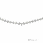 Diamant Schmuck Set Collier und Ohrhaenger Weißgold mit Diamanten und Zertifikaten Vorschau