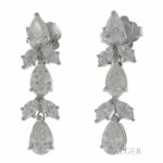 Diamant Schmuck Set Collier und Ohrhaenger Weißgold mit Diamanten und Zertifikaten Vorschau