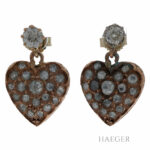 Herz-Ohrhaenger 585er Gelbgold mit Diamanten Vorschau