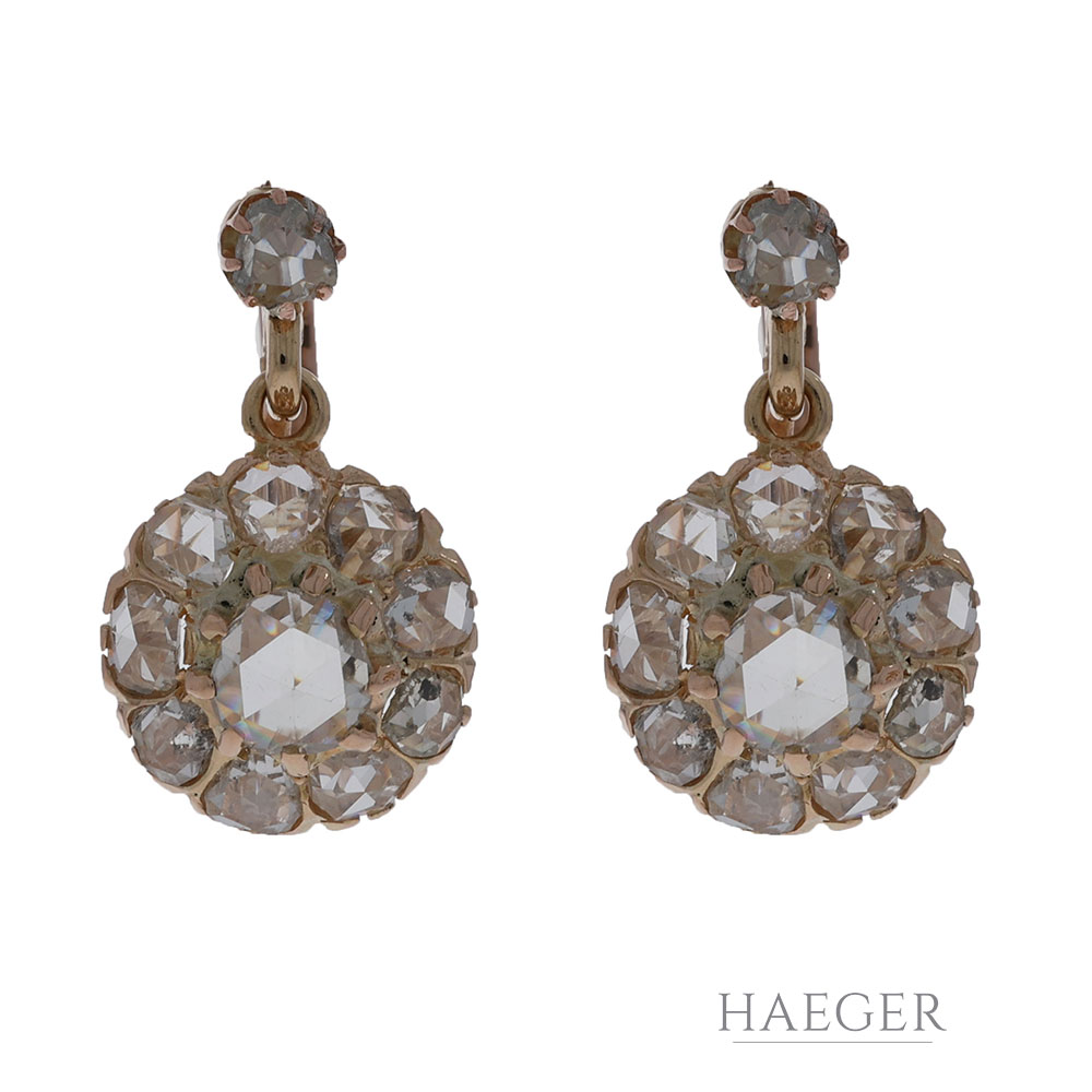 Ohrringe aus 750er Gelbgold 18 Karat mit 0,4 ct Diamanten