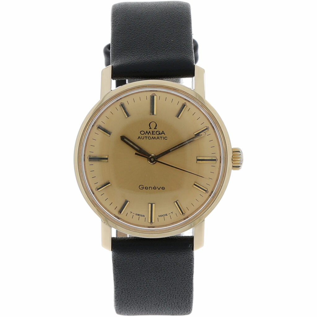Omega Genève Automatic Cal. 552 Gold 14K golden dial ca. 1969