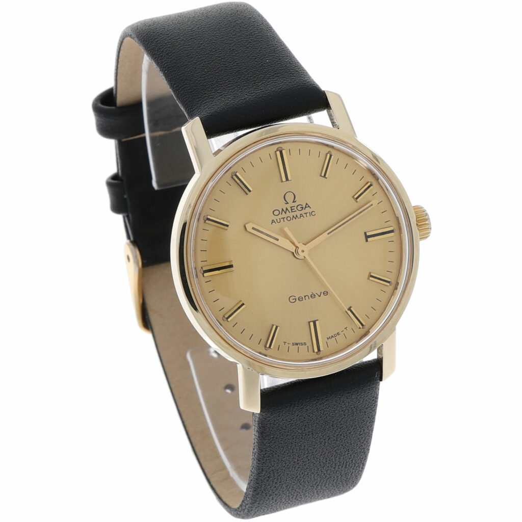Omega Genève Automatic Cal. 552 Gold 14K golden dial ca. 1969