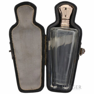 Parfuemflasche ca. 1860 Gelbgold 585