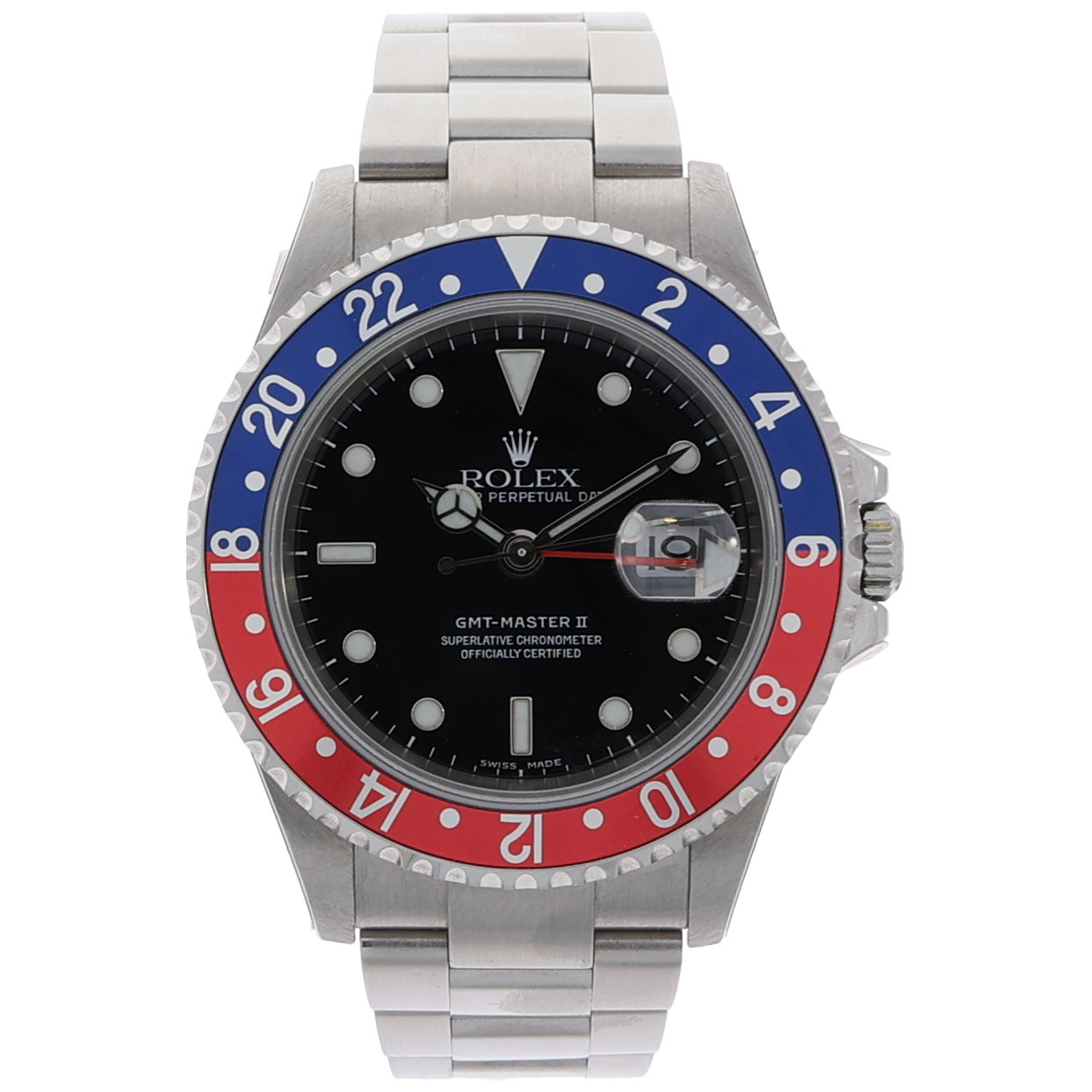 Rolex GMT-Master II Pepsi Ref. 16710T 40 mm Edelstahlgehäuse Automatik Armbanduhr