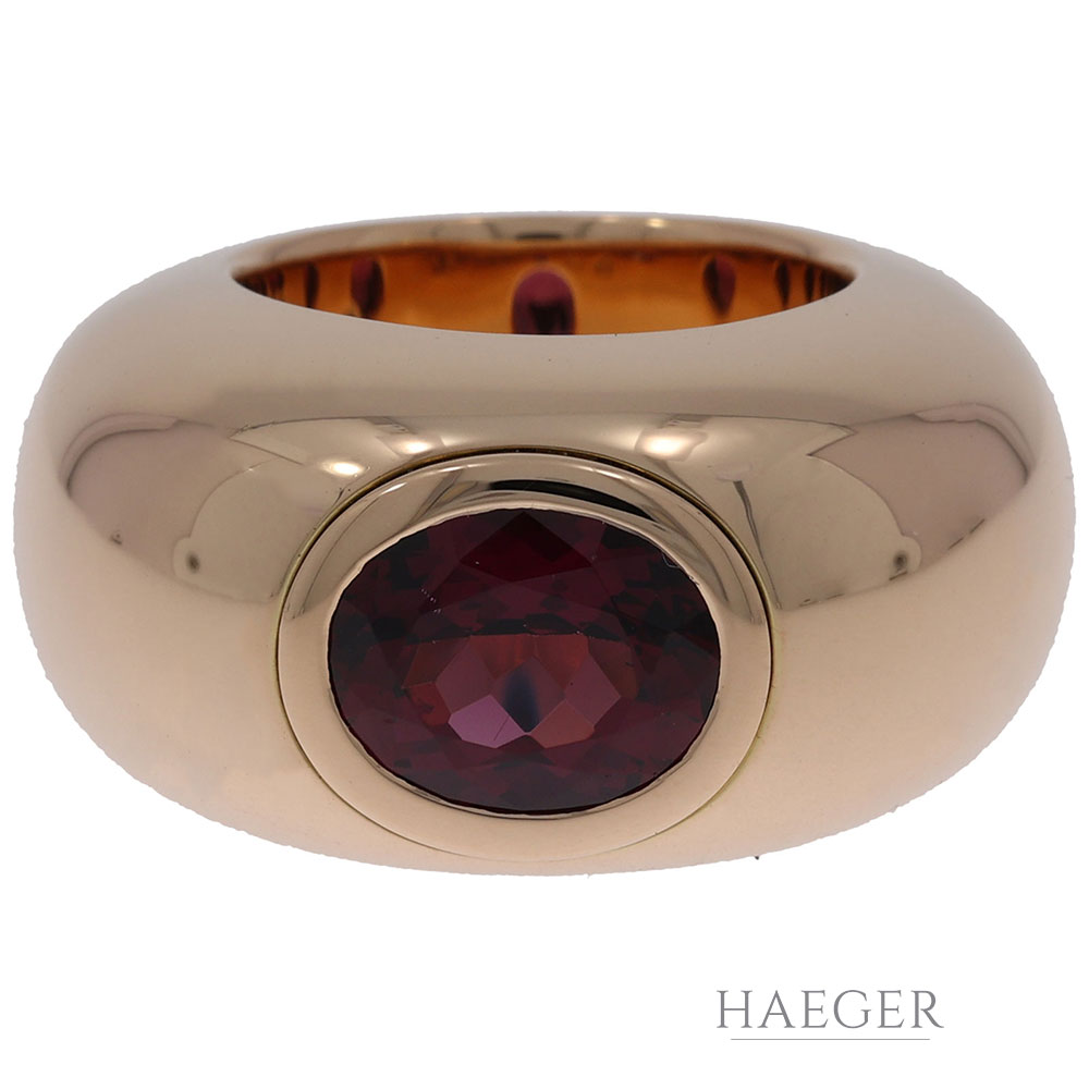 Schubart Rubellit Ring Gr.53 Gelbgold 750 18 Karat