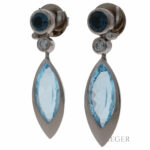 Wempe Ohrhänger Weißgold 750 / 18K mit Topase und Diamanten Vorschau