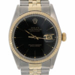 Rolex Datejust 36 edelstahl gold jubilee Band und schwarzes Ziffernblatt Vorschau