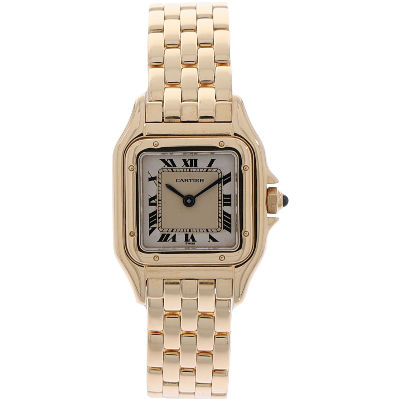 Cartier Panthère Mini 22mm Gelbgold 18 karat champagne dial