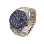 rolex submariner date stahl gold blaues ziffernblatt mit box und papieren Vorschau