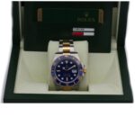 rolex submariner date stahl gold blaues ziffernblatt mit box und papieren Vorschau