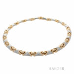 Bulgari Collier 42cm Edelstahl Gelbgold mit Original Box Vorschau