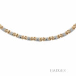 Bulgari Collier 42cm Edelstahl Gelbgold mit Original Box Vorschau