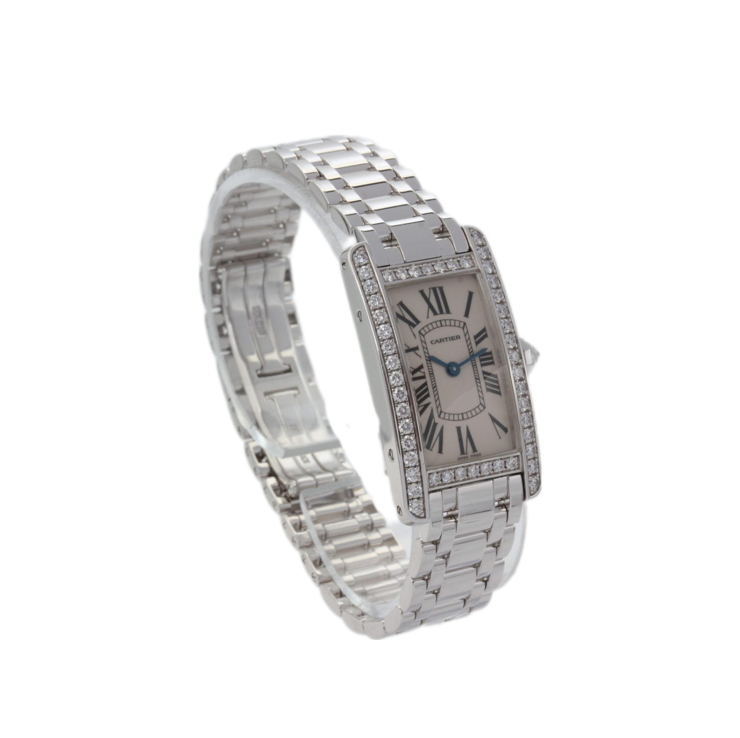 Cartier Tank Américaine Diamanten – Diamonds – 18ct. Weißgold - Bild 3