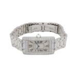 Cartier Tank Américaine Diamanten – Diamonds – 18ct. Weißgold - Bild 4 Vorschau