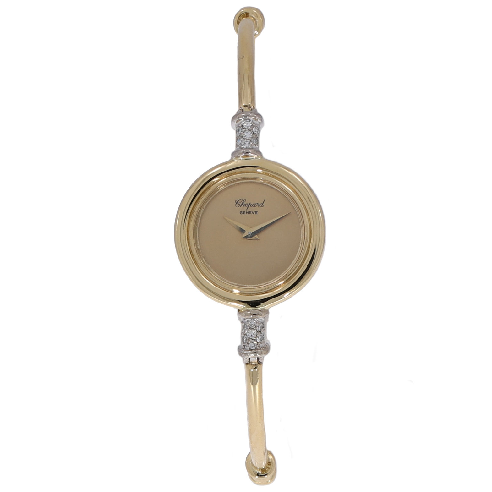chopard cocktailwatch gelbgold mit diamanten