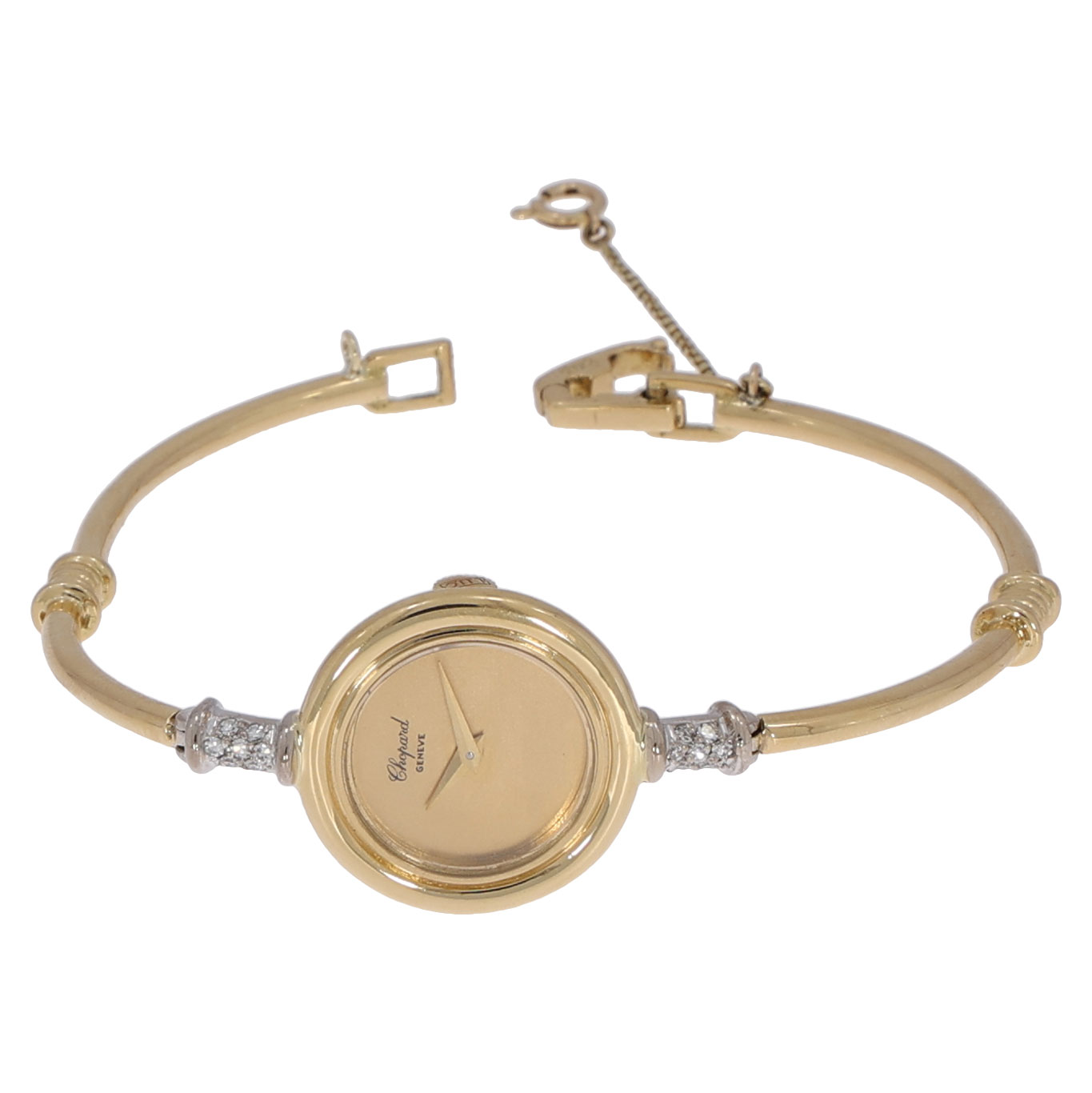 chopard cocktailwatch gelbgold mit diamanten