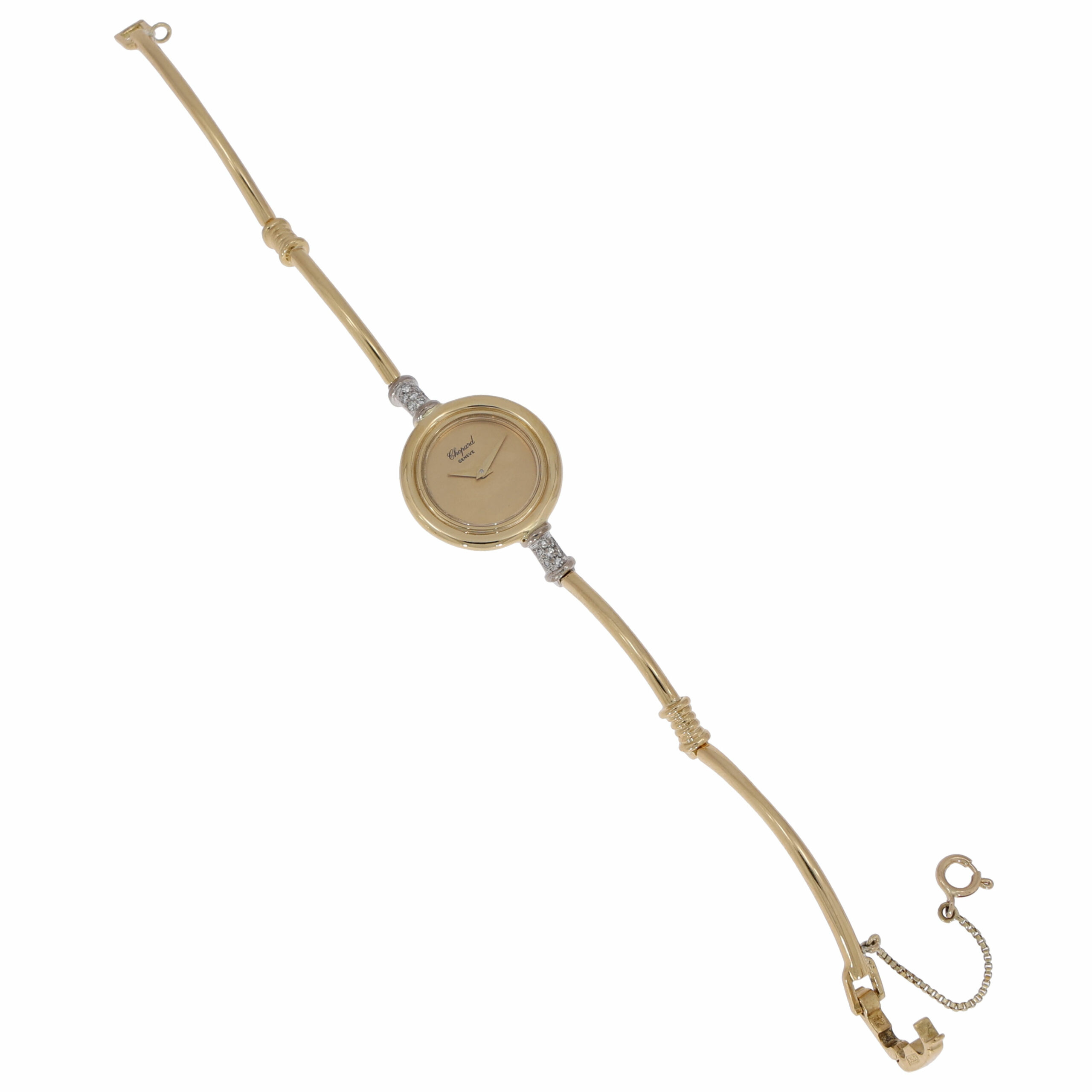 chopard cocktailwatch gelbgold mit diamanten