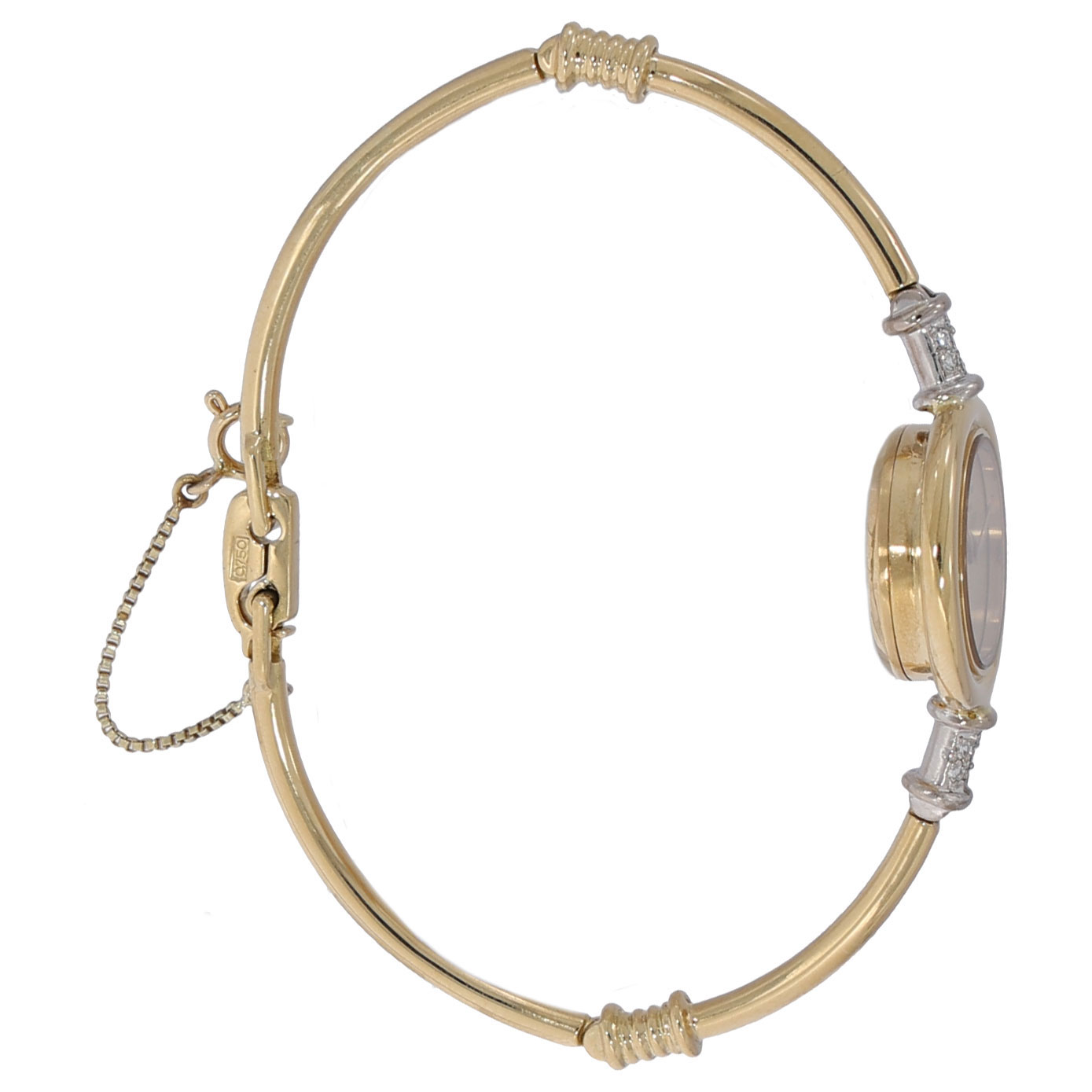 chopard cocktailwatch gelbgold mit diamanten