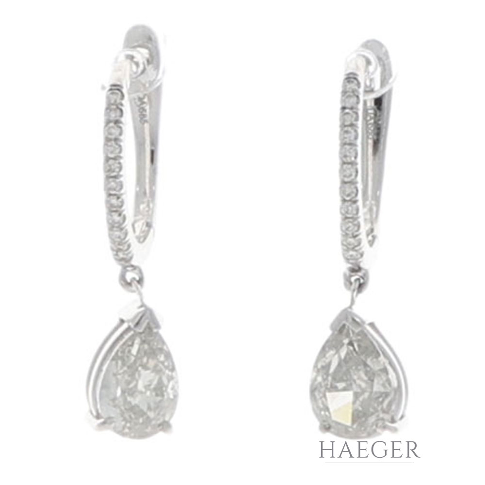 ohrhaenger weissgold mit Diamanten