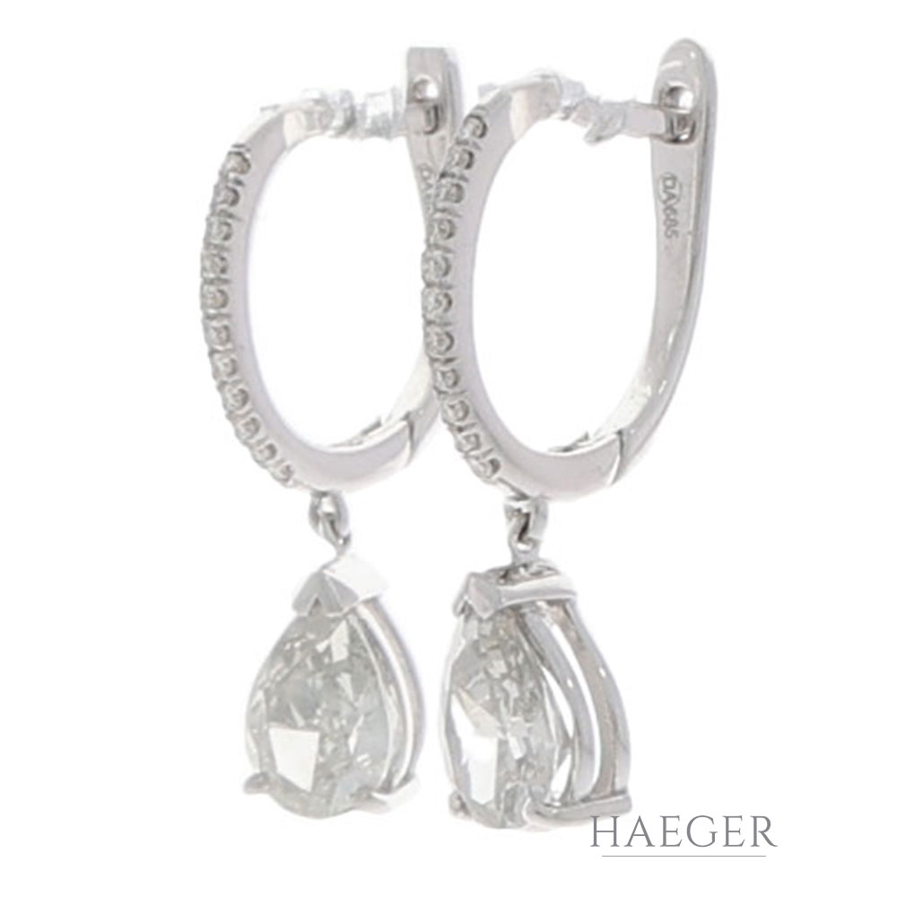 ohrhaenger weissgold mit Diamanten