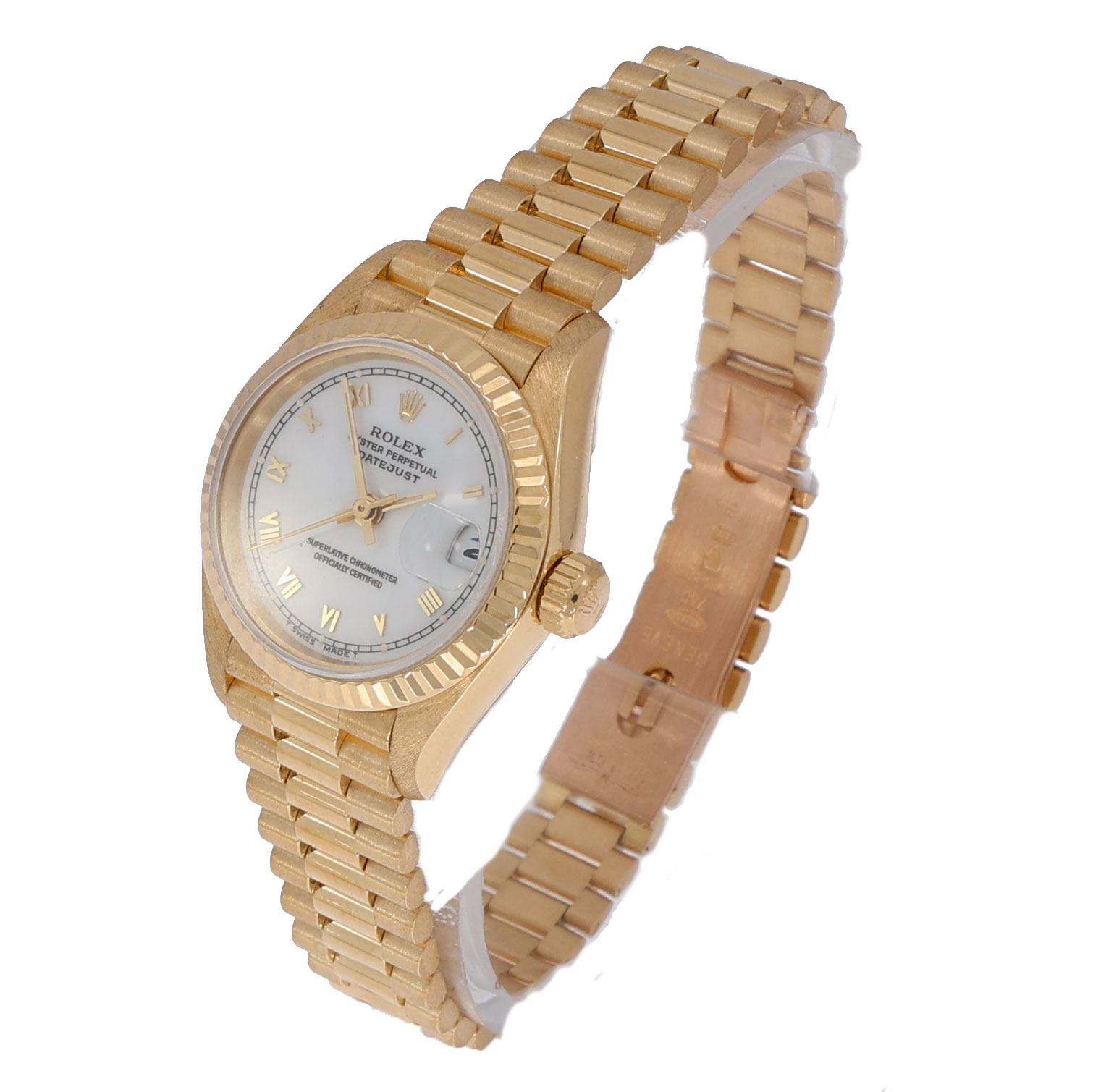 rolex lady datejust damenuhr gelbgold