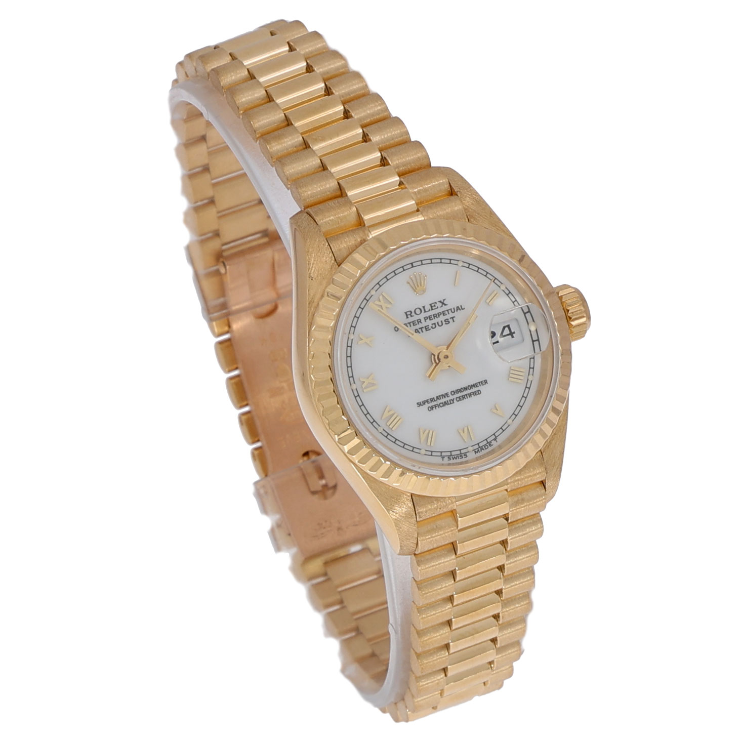 rolex lady datejust damenuhr gelbgold