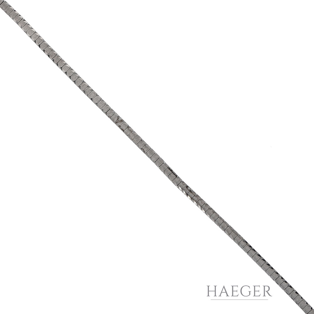 ollier 42 cm Weissgold mit Aquamarin und Diamanten
