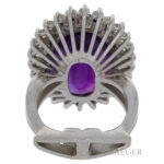 Ring Weißgold mit Diamanten und Amethyst Groesse 53 Vorschau