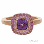 Al Coro Amethyst Ring Roségold Groesse 55 Vorschau