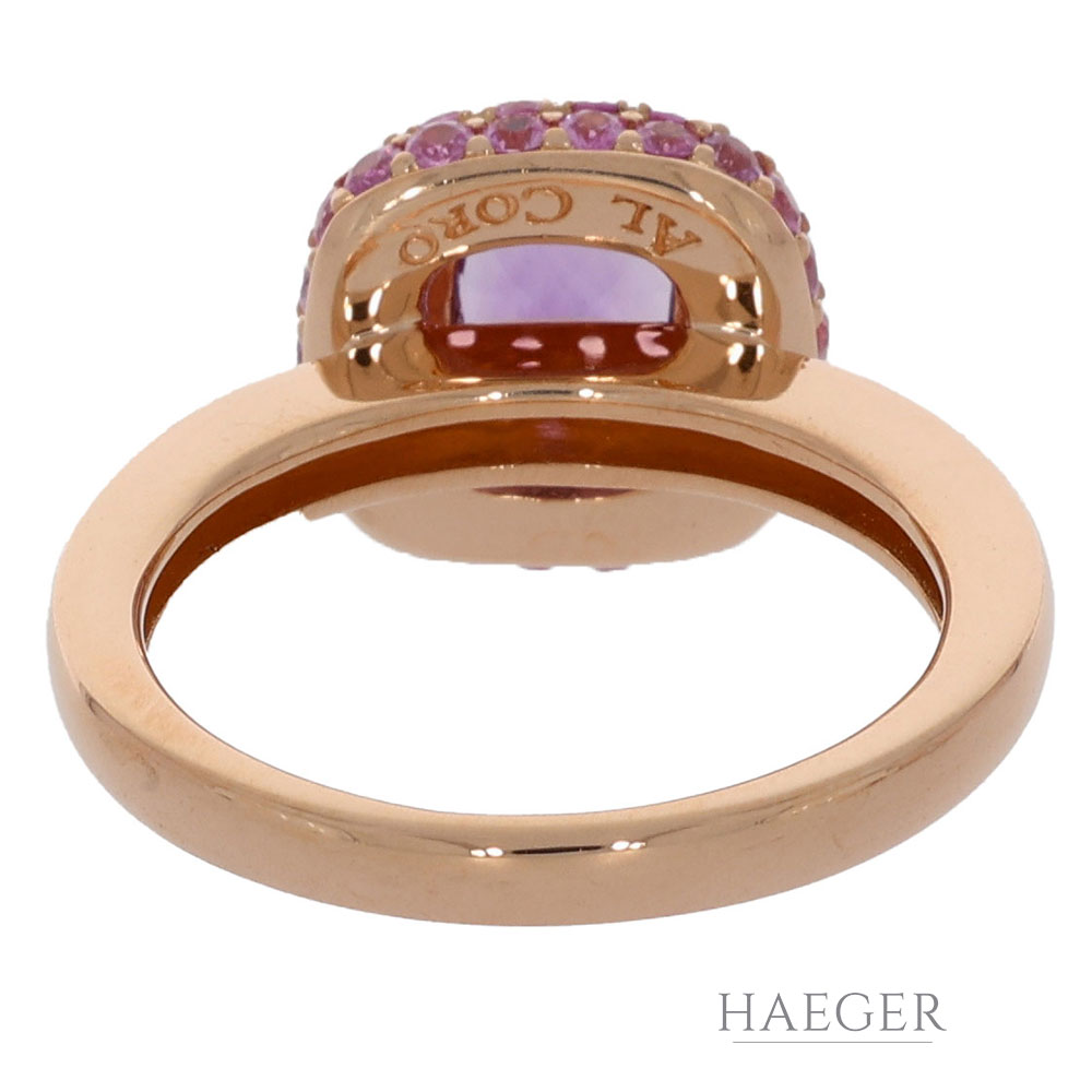 Al Coro Amethyst Ring Roségold Groesse 55