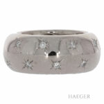 Ring Groesse 54 Weißgold mit Diamanten Vorschau