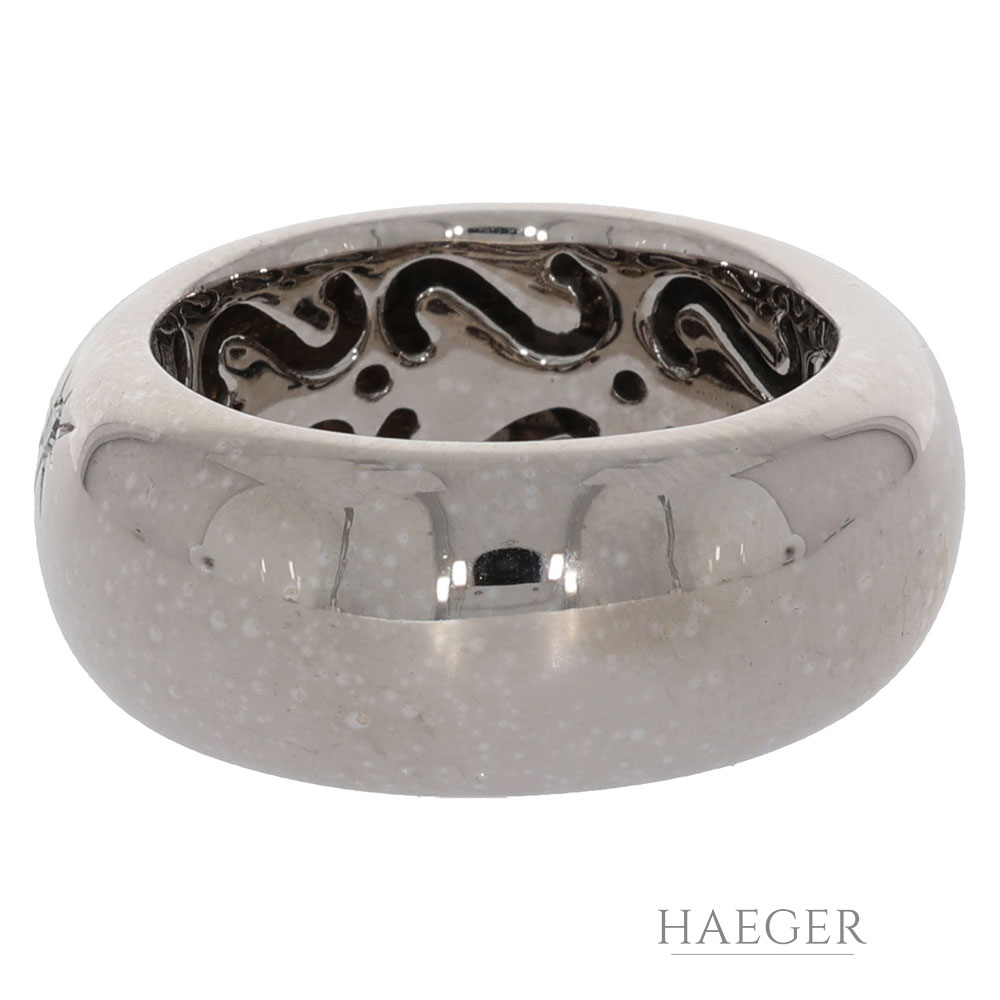 Ring Weißgold mit Diamanten Groesse 54