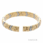 Bulgari Armreif 17,5 cm Edelstahl Gelbgold 750/ 18 Karat Vorschau