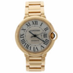Cartier Ballon Bleu 36mm Ref. WGBB0011 3002 Gold 18K silver dial Gold Band ca. 2010 Service Vorschau