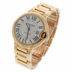 Cartier Ballon Bleu 36mm Ref. WGBB0011 3002 Gold 18K silver dial Gold Band ca. 2010 Service Vorschau