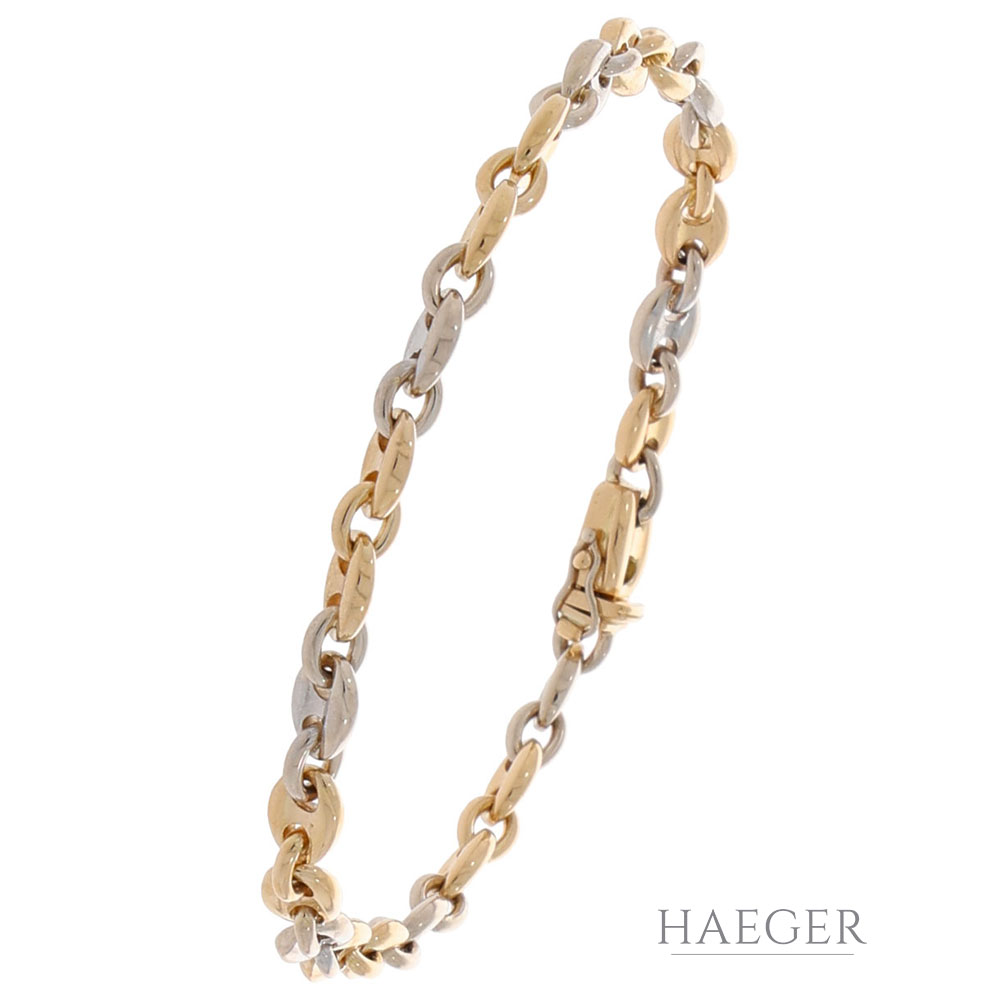 Cartier Armband 18,5 cm Gelb und Weissgold
