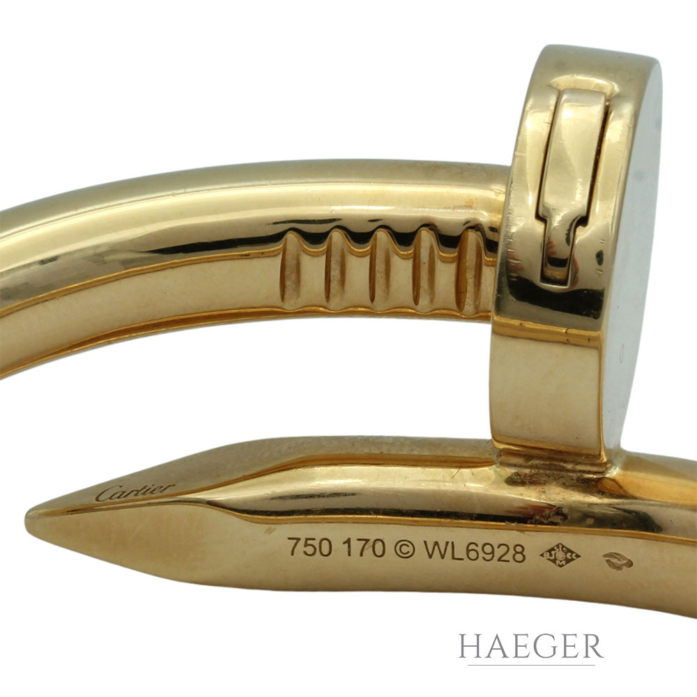 Cartier juste un clou Armreifen Gelbgold grösse 17