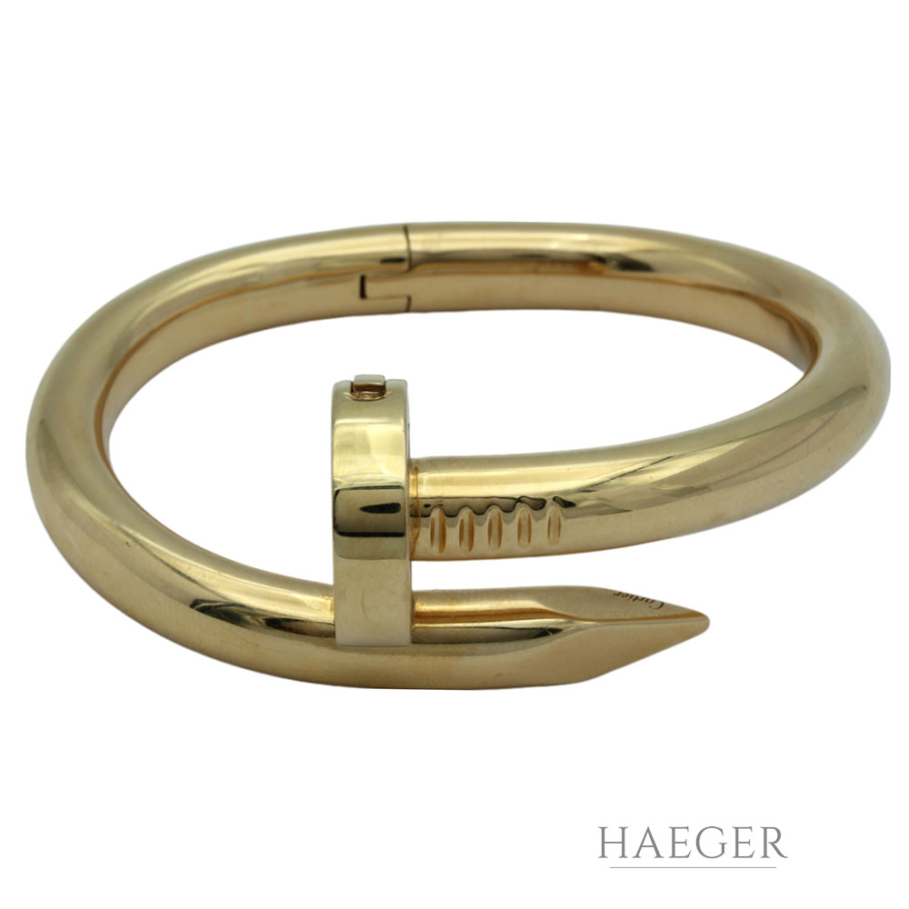 Cartier juste un clou Armreifen Gelbgold grösse 17