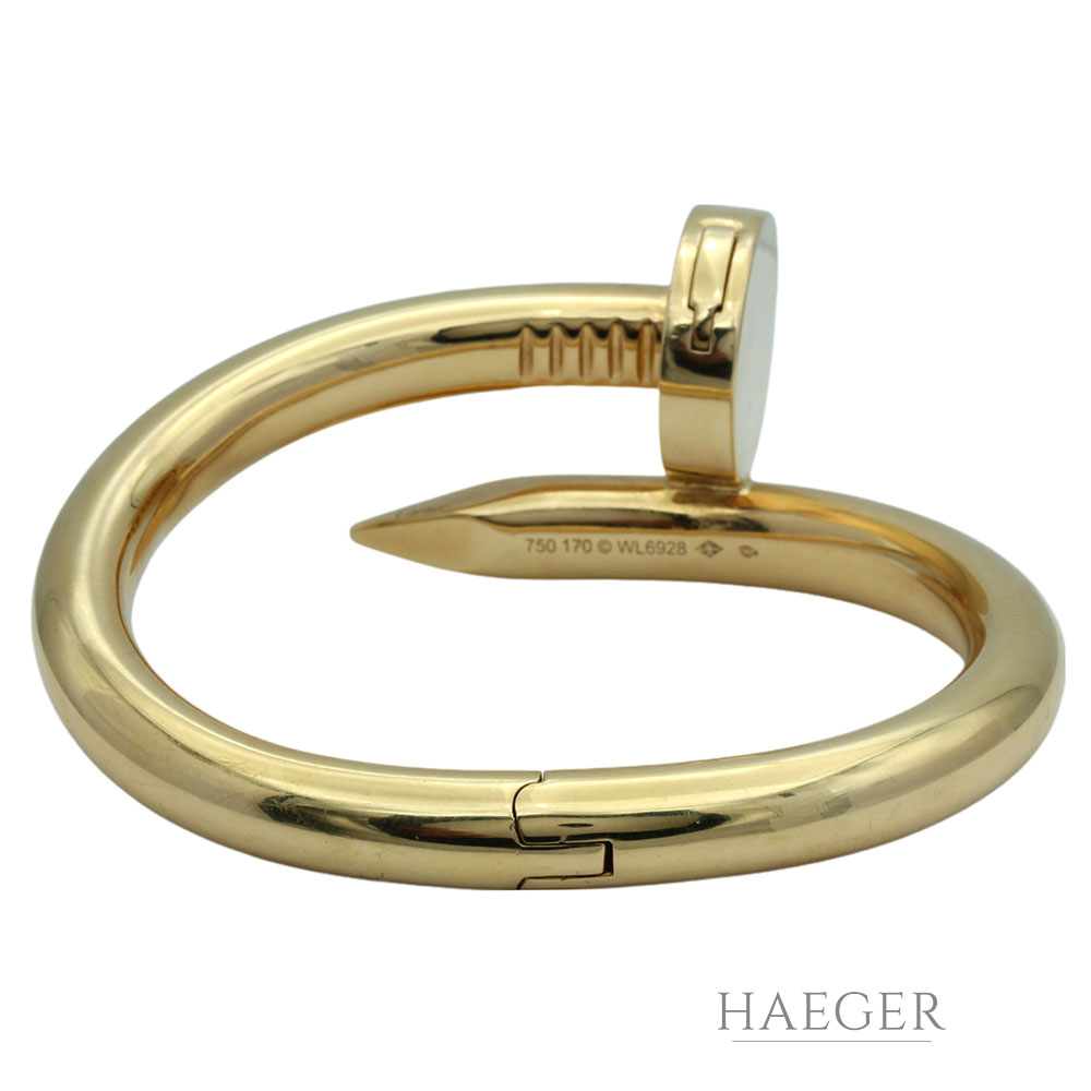 Cartier juste un clou Armreifen Gelbgold grösse 17