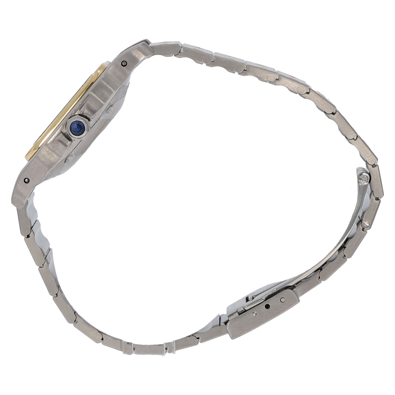 Cartier Santos Uhr stahl gold vintage
