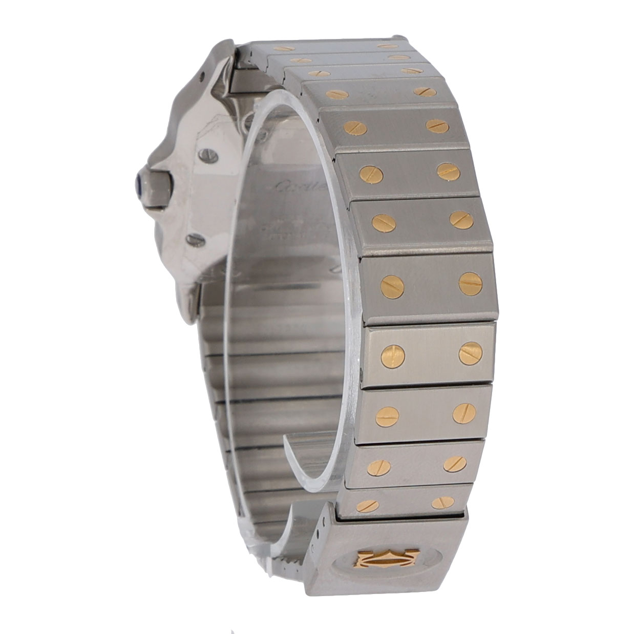 Cartier Santos Uhr stahl gold vintage