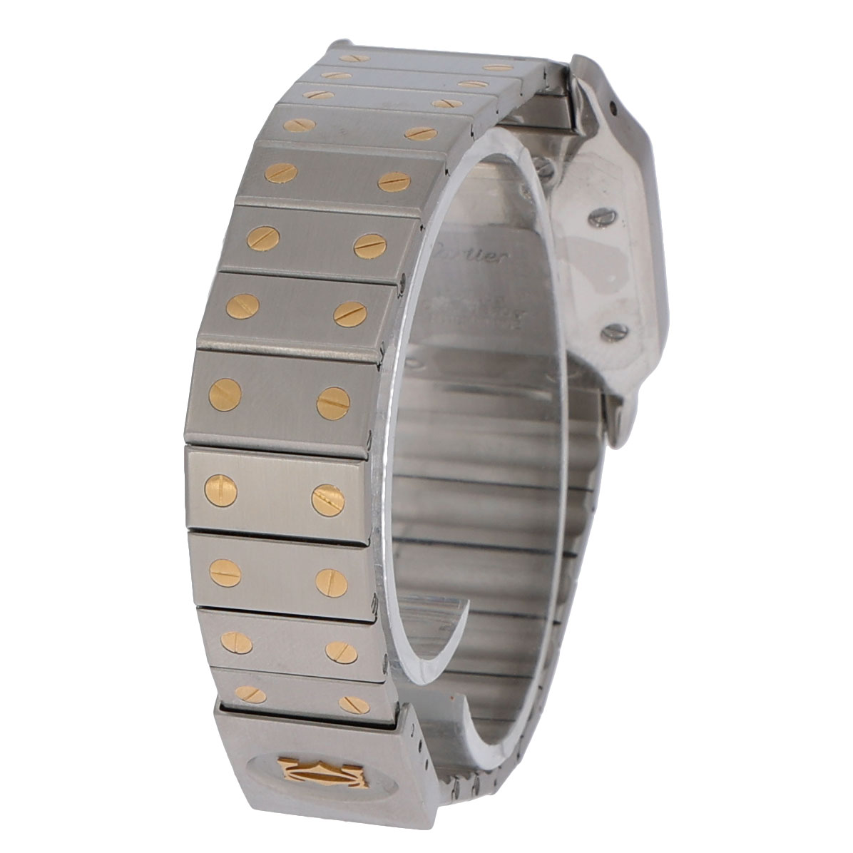 Cartier Santos Uhr stahl gold vintage