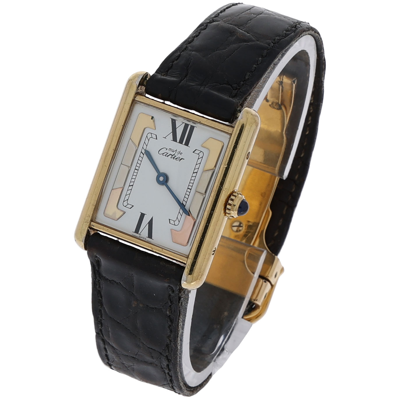 Cartier Tank Vermeil Ref. 590005 Argent 925 Quarz full Service 2024 - Bild 2