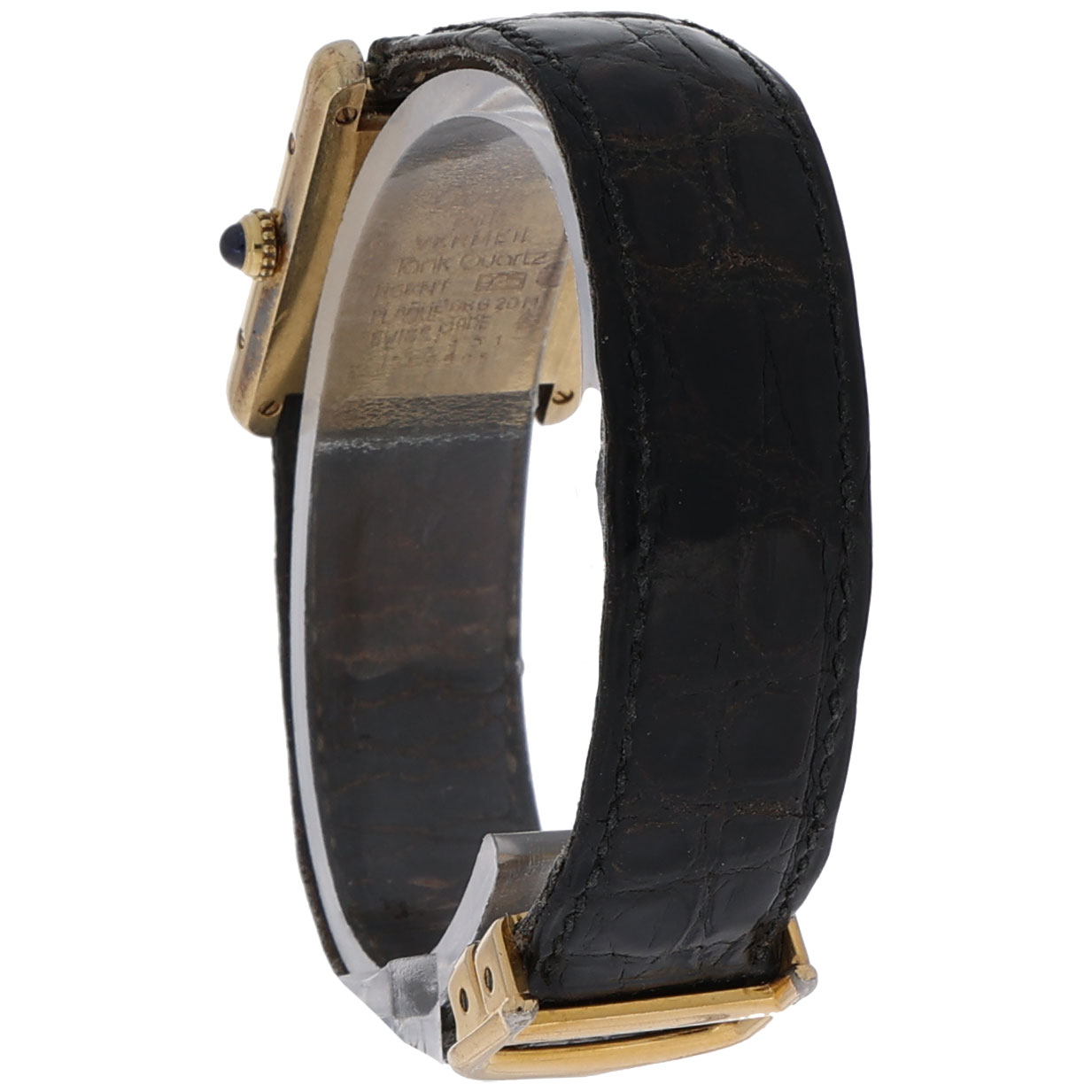 Cartier Tank Vermeil Ref. 590005 Argent 925 Quarz full Service 2024 - Bild 6