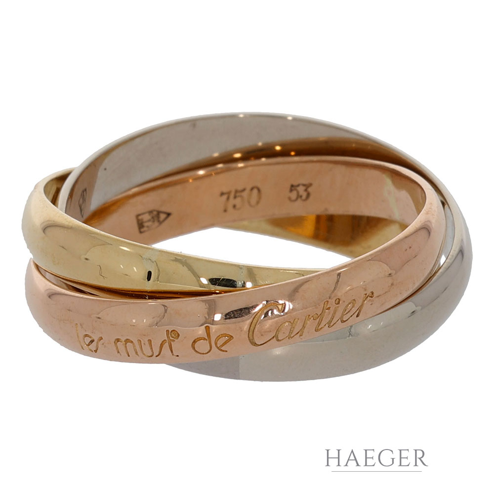Cartier trinity ring tricolor gold