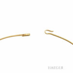 Fries Arauner Collier 42cm Gelbgold 750 / 18K mit blauem Halbedelstein - Bild 2 Vorschau