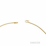 Druse Collier 42cm Gelbgold 750 / 18K mit Rubin Vorschau