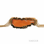 Fries Arauner Korallen Collier 36cm Gelbgold 750 / 18 Karat mit Diamanten FULL SET - Bild 4 Vorschau