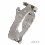 Georg Jensen Ring Weissgold mit Diamanten Groesse 55 Vorschau