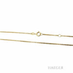 Fries Arauner Kette 42cm Gelbgold 585 / 14K mit blauem Mondstein Vorschau